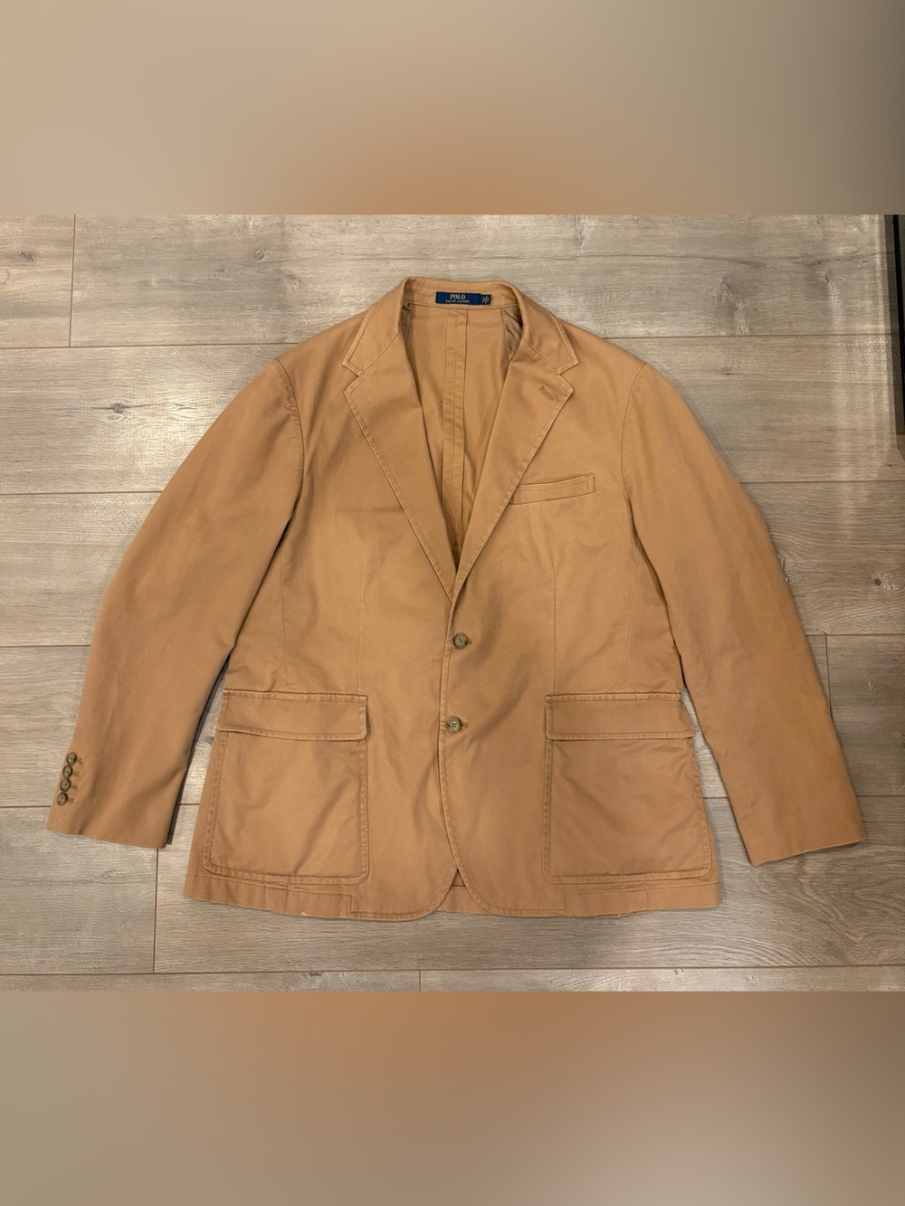Polo Ralph Lauren Men's Cotton Stretch Khaki Chino Blazer Sport Coat Preppy XXL